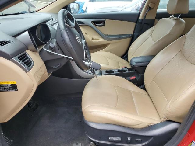  HYUNDAI ELANTRA 2013 Czerwony