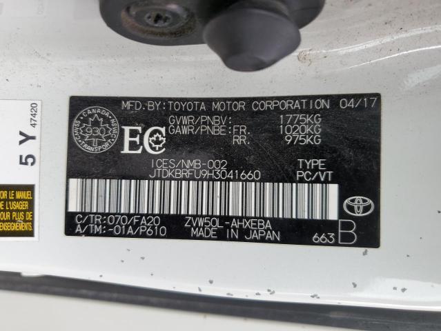 2017 TOYOTA PRIUS 