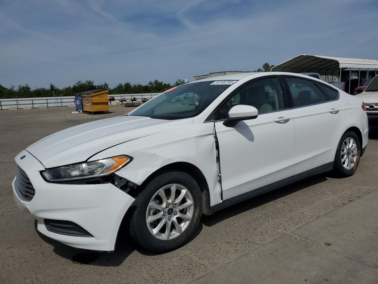 2016 Ford Fusion S de vânzare în Fresno, CA - Front End