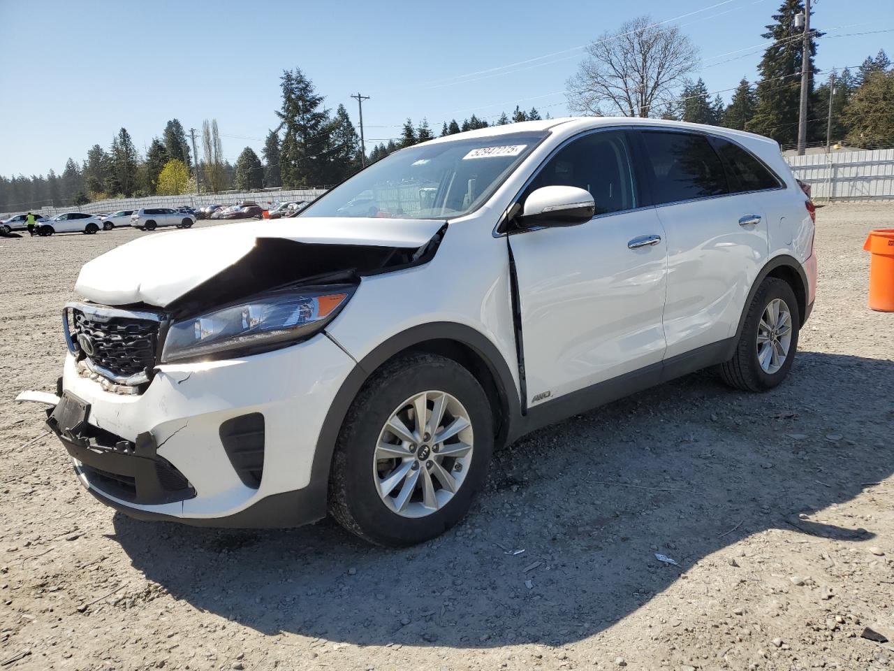 2019 Kia Sorento Lx de vânzare în Graham, WA - Front End