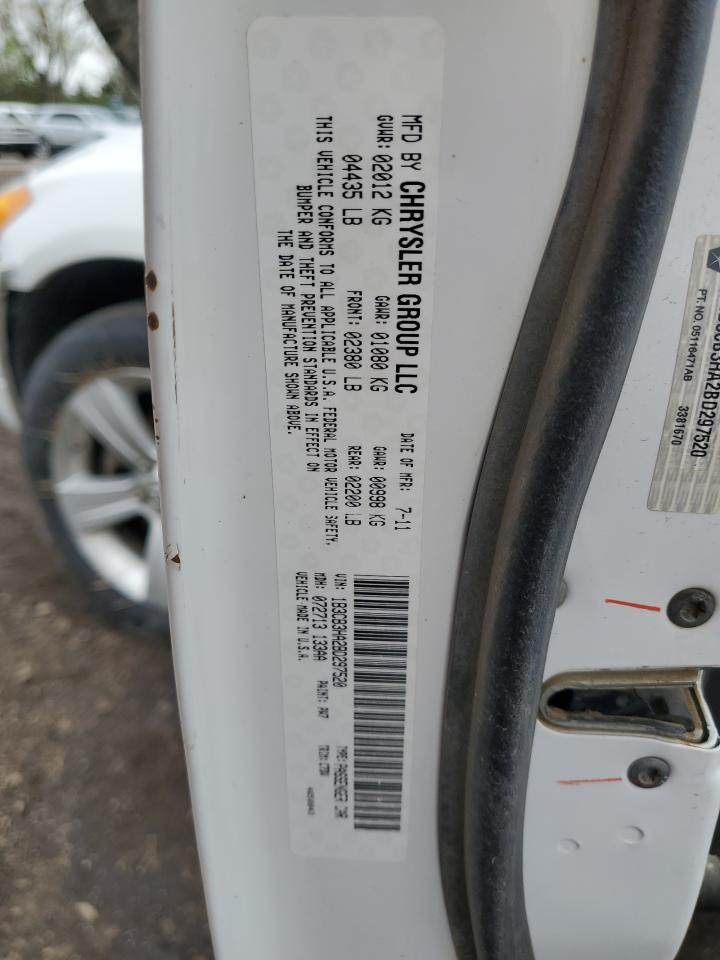 2011 Dodge Caliber Mainstreet VIN: 1B3CB3HA2BD297520 Lot: 54510665