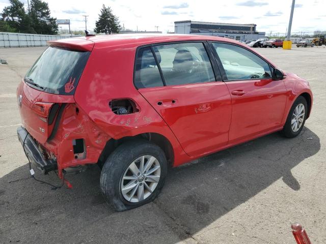  VOLKSWAGEN GOLF 2017 Czerwony