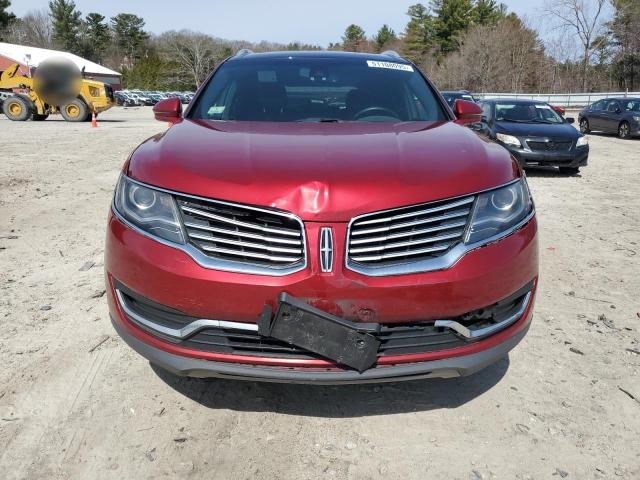  LINCOLN MKX 2018 Czerwony