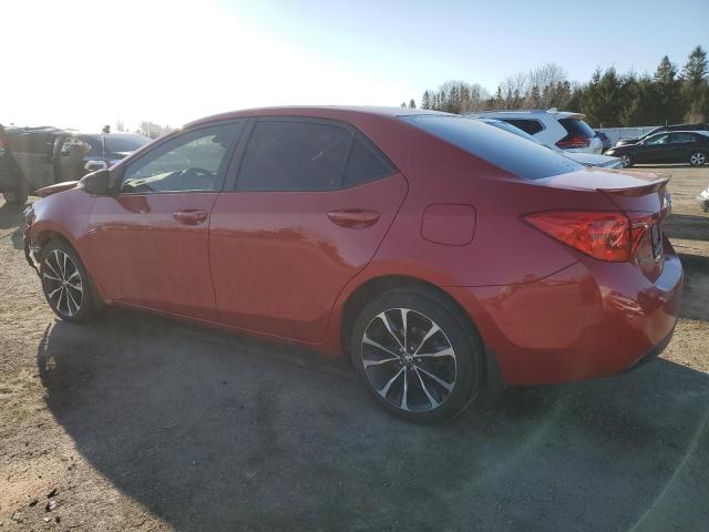  TOYOTA COROLLA 2018 Красный