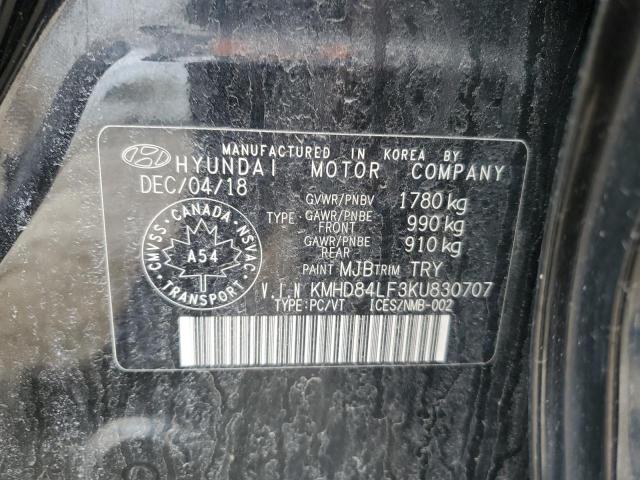 2019 HYUNDAI ELANTRA SEL  