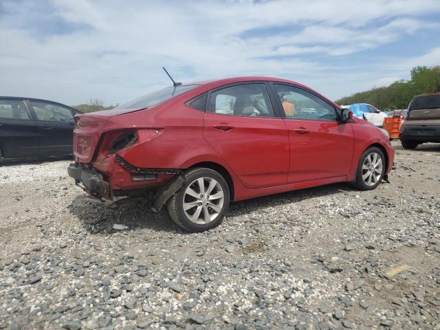  HYUNDAI ACCENT 2012 Czerwony