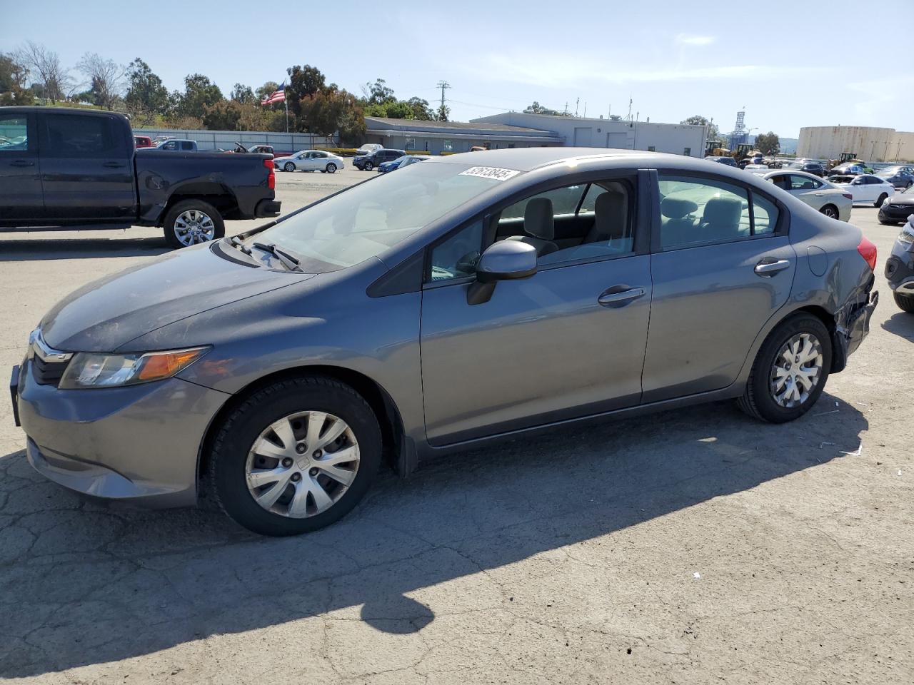 2012 Honda Civic Lx იყიდება Martinez-ში, CA - Rear End