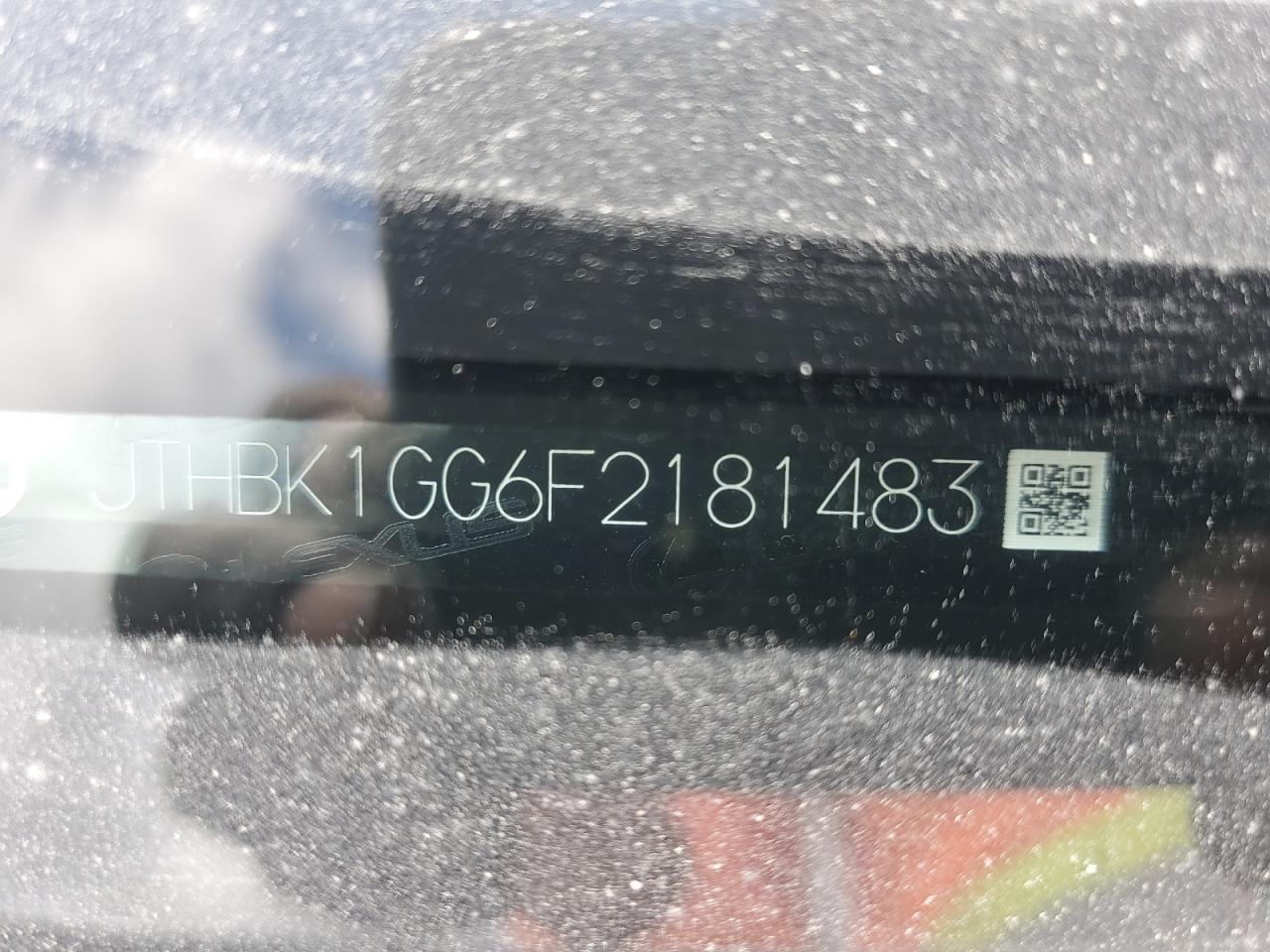 2015 Lexus Es 350 VIN: JTHBK1GG6F2181483 Lot: 53736265