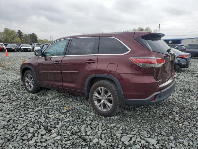  TOYOTA HIGHLANDER 2015 Burgundy