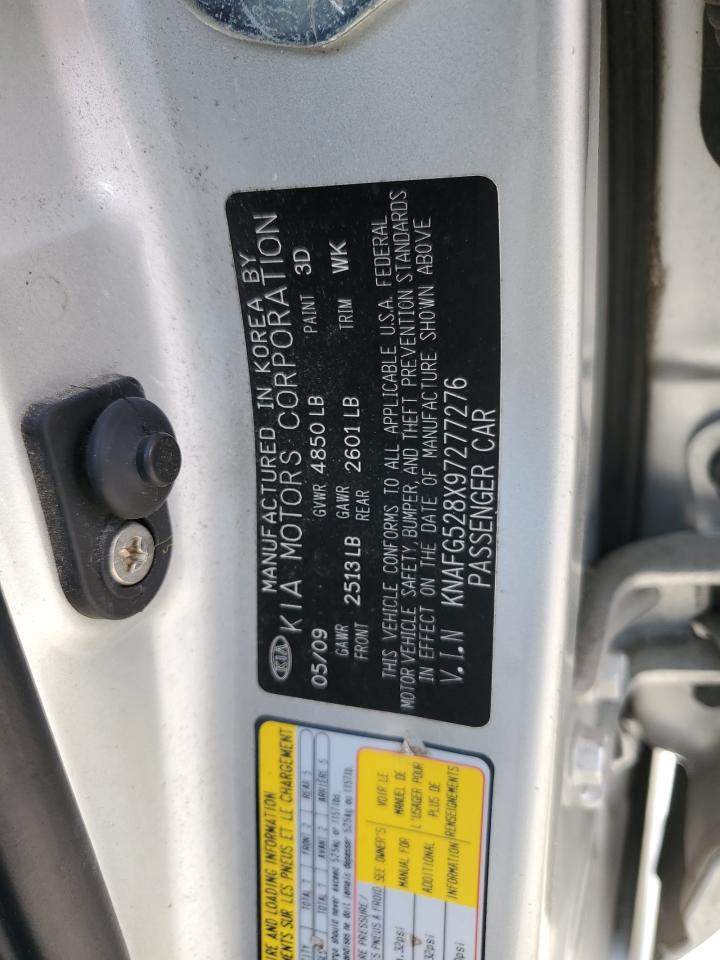 2009 Kia Rondo Base VIN: KNAFG528X97277276 Lot: 54429945
