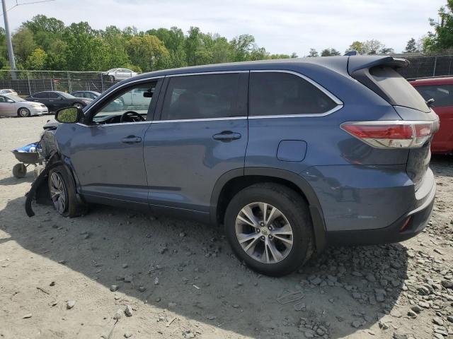 Паркетники TOYOTA HIGHLANDER 2015 Синий