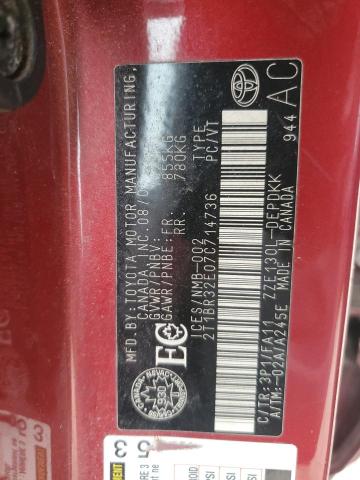 2007 TOYOTA COROLLA CE  