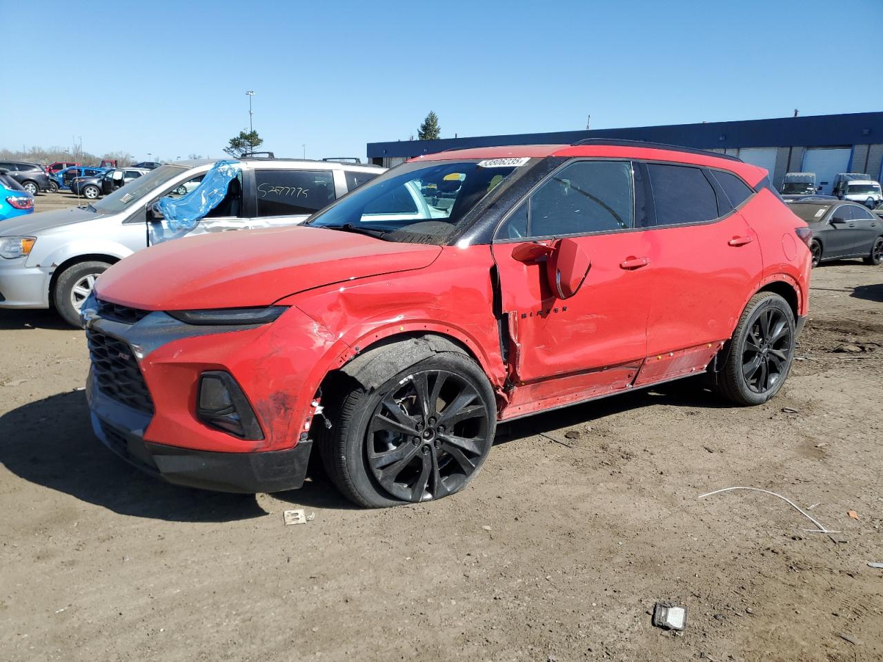2022 Chevrolet Blazer Rs იყიდება Woodhaven-ში, MI - Undercarriage