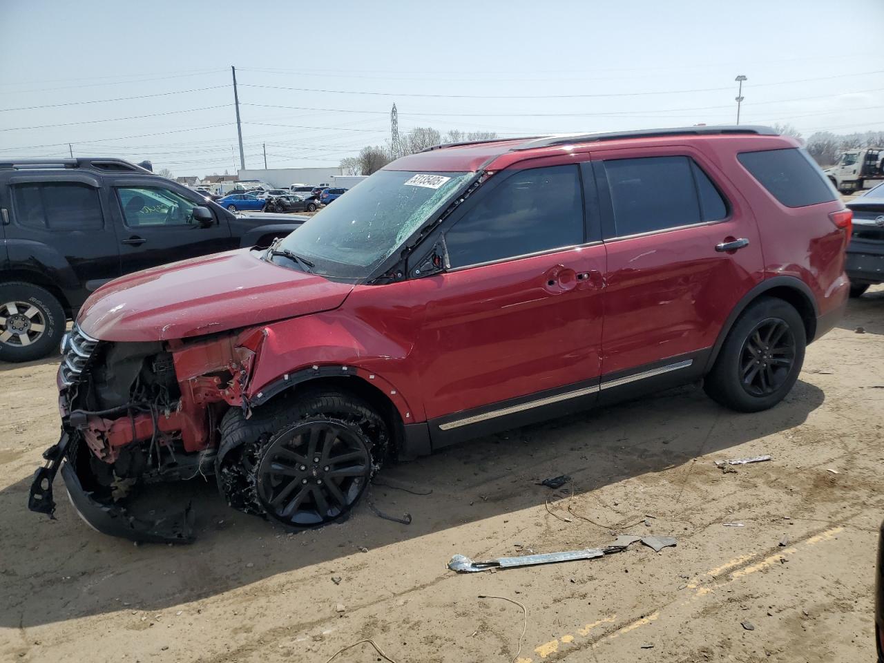 2017 Ford Explorer Xlt en Venta en Woodhaven, MI - Front End
