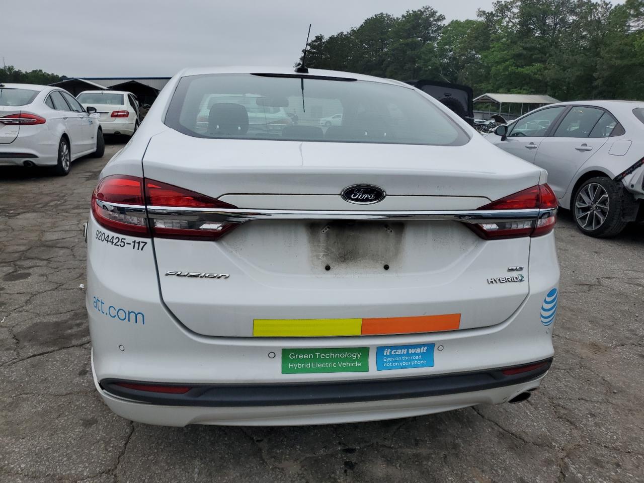 2017 Ford Fusion Se Hybrid VIN: 3FA6P0LU0HR409640 Lot: 54151375