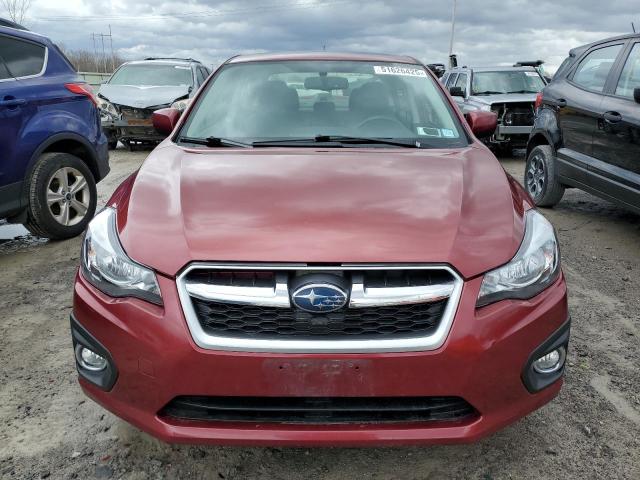 Sedans SUBARU IMPREZA 2013 Czerwony