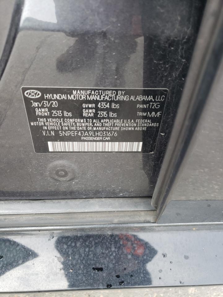 2020 Hyundai Sonata Sel VIN: 5NPEF4JA9LH031676 Lot: 53387655