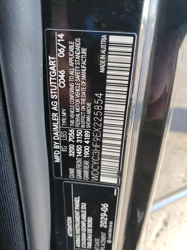 2014 Mercedes-Benz G 550 VIN: WDCYC3HF9EX225854 Lot: 54824825