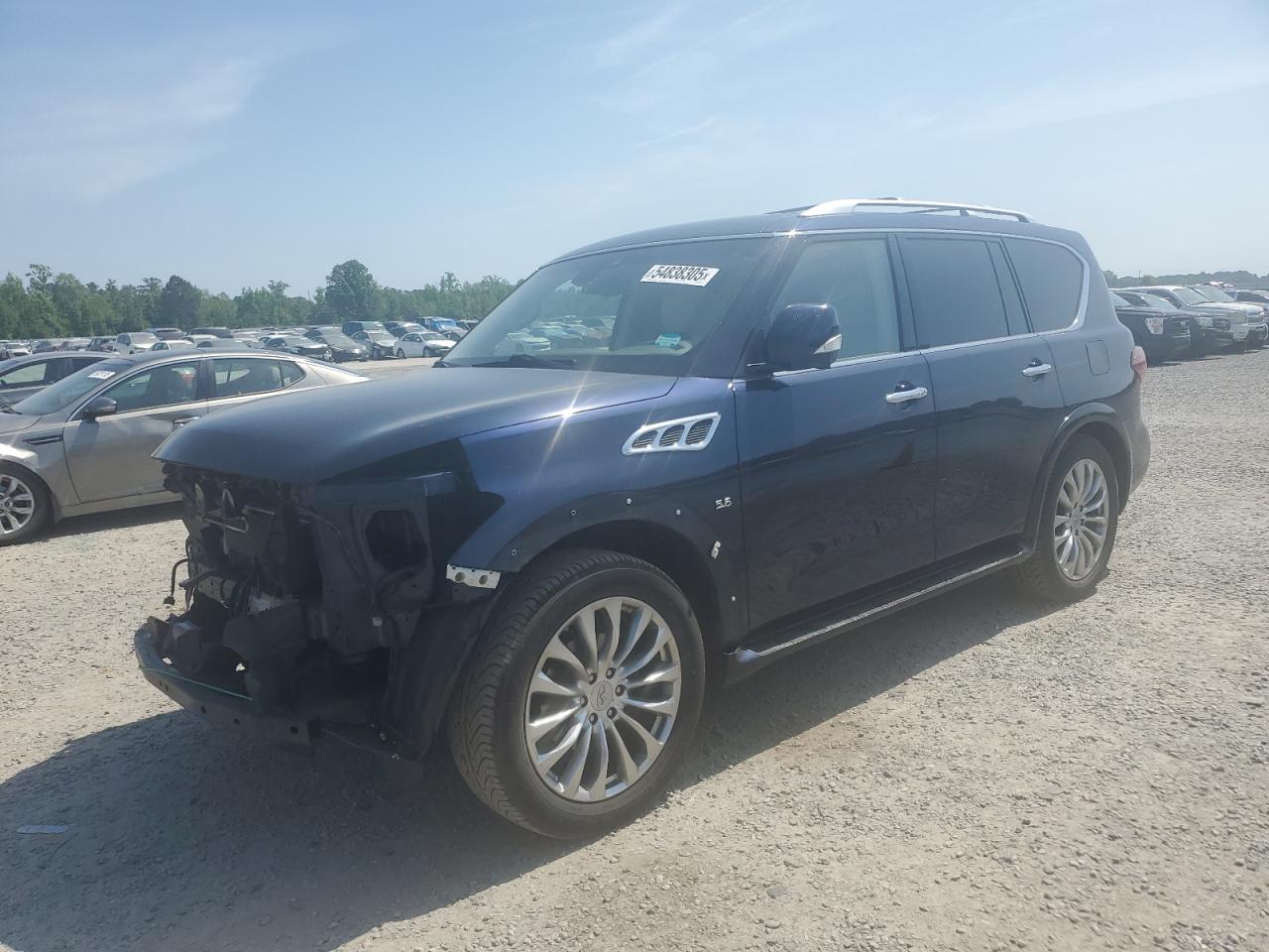 2017 Infiniti Qx80 Base للبيع في Lumberton، NC - Front End