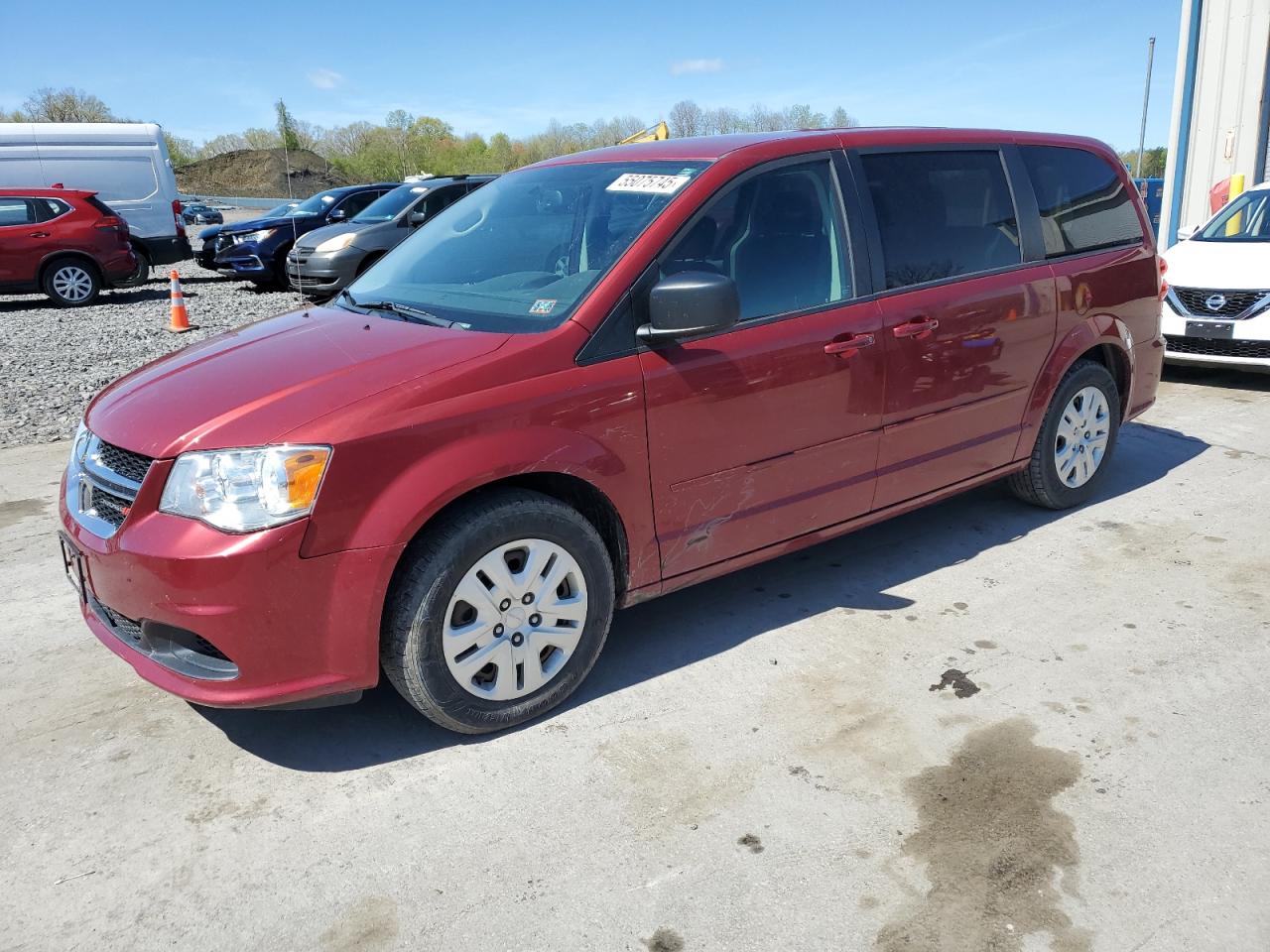 2015 Dodge Grand Caravan Se იყიდება Duryea-ში, PA - Side