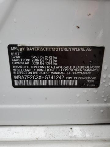2017 BMW 740 I