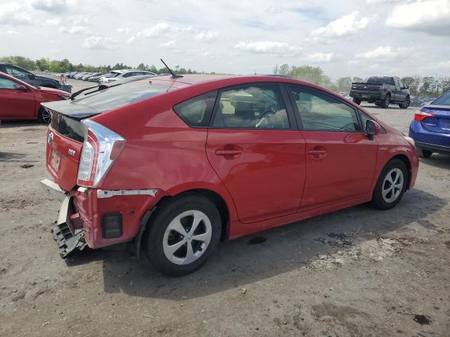  TOYOTA PRIUS 2015 Czerwony