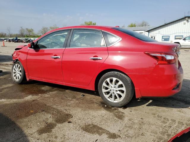  NISSAN SENTRA 2018 Czerwony