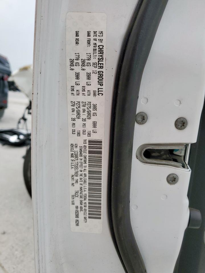 2013 Ram 1500 Slt VIN: 1C6RR7LT7DS517020 Lot: 53789395