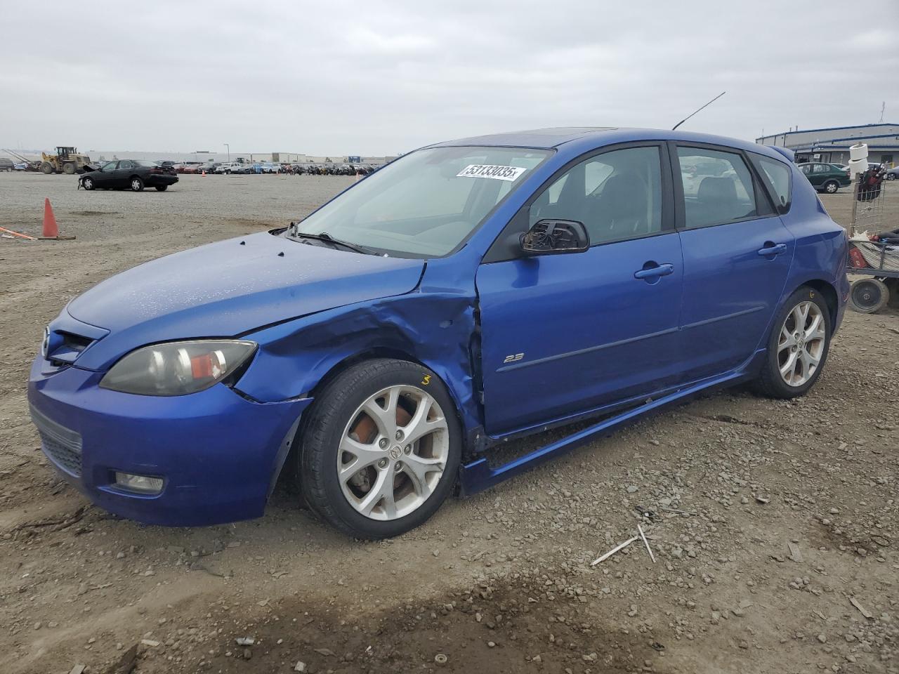 2008 MAZDA MAZDA3 BLUE VIN: JM1BK344X81877389