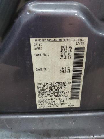 2020 NISSAN ALTIMA S