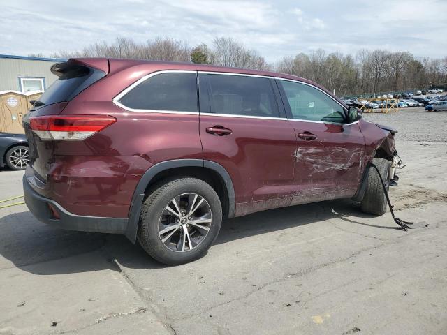  TOYOTA HIGHLANDER 2018 Бургунді