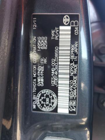 2012 TOYOTA YARIS 