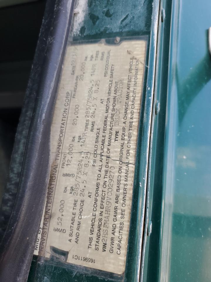 1997 International 9200 Semi Truck VIN: 2HSFMAHR9VC029270 Lot: 53887325