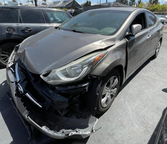 Sedans HYUNDAI ELANTRA 2016 Brown