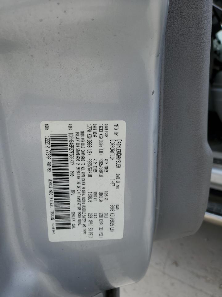 2007 Dodge Durango Slt VIN: 1D8HB48P27F536737 Lot: 51980865