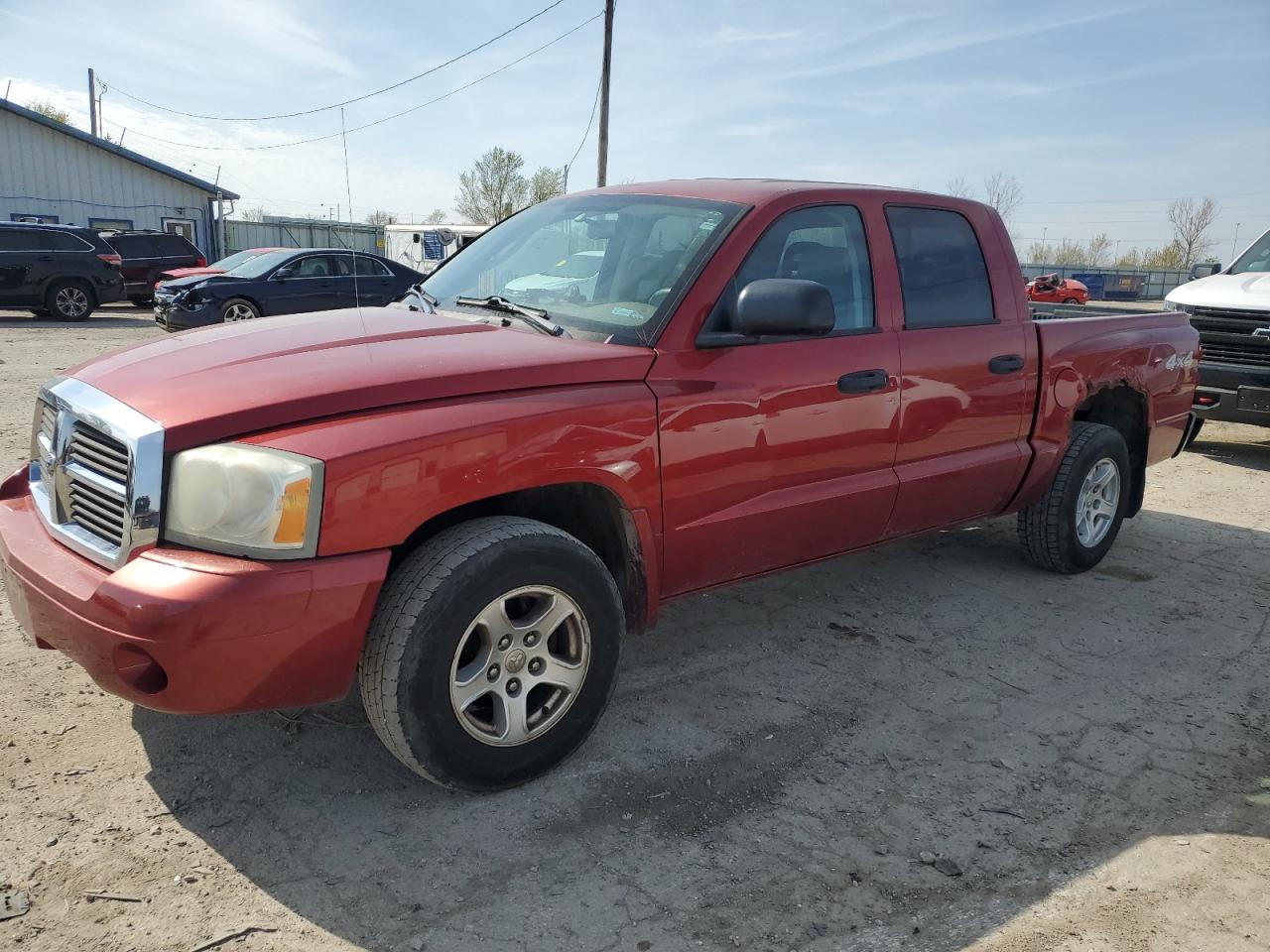 2006 Dodge Dakota Quad Slt للبيع في Pekin، IL - Normal Wear
