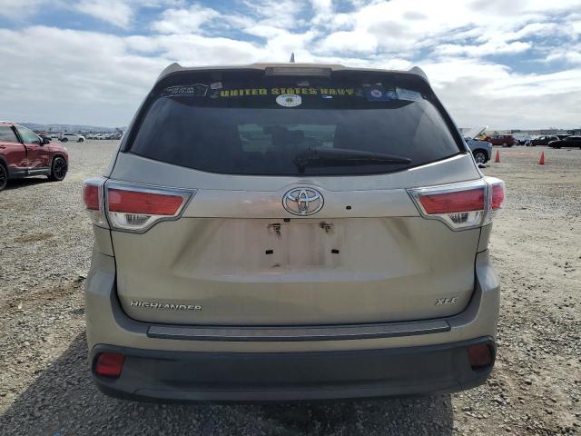  TOYOTA HIGHLANDER 2016 Gold