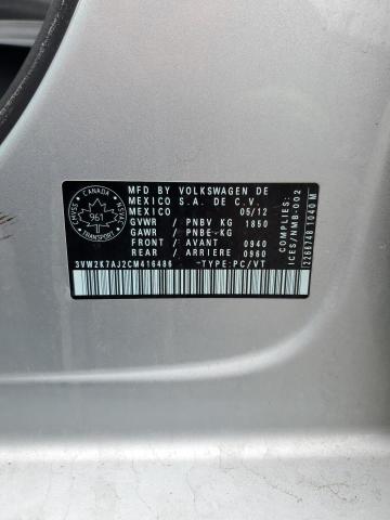 2012 VOLKSWAGEN JETTA BASE