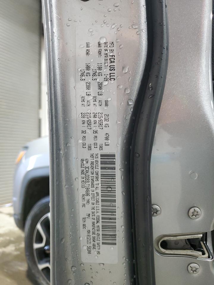 2020 Jeep Compass Trailhawk VIN: 3C4NJDDB3LT184606 Lot: 51820535