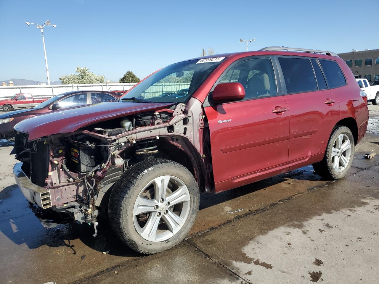 2008 Toyota Highlander Sport de vânzare în Littleton, CO - Front End
