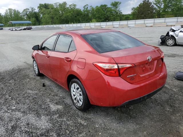  TOYOTA COROLLA 2018 Czerwony