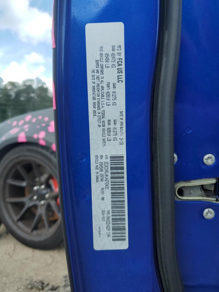 2018 Dodge Charger R/T 392 VIN: 2C3CDXGJ0JH272431 Lot: 54663615