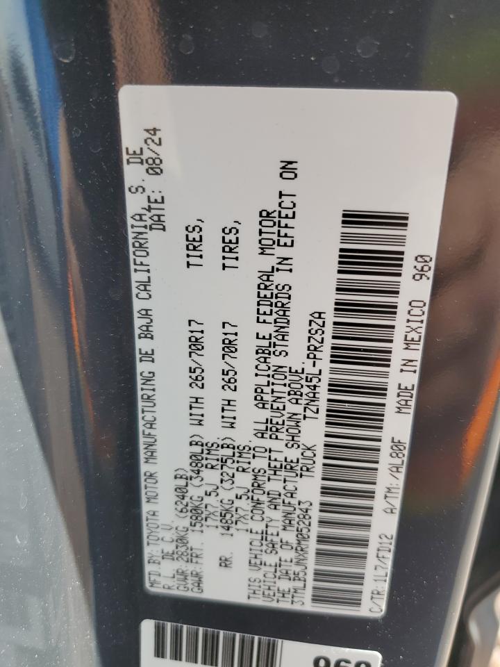 3TMLB5JNXRM052843 TOYOTA TACOMA 2024