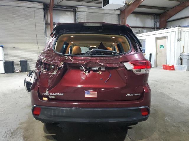  TOYOTA HIGHLANDER 2019 Burgundy
