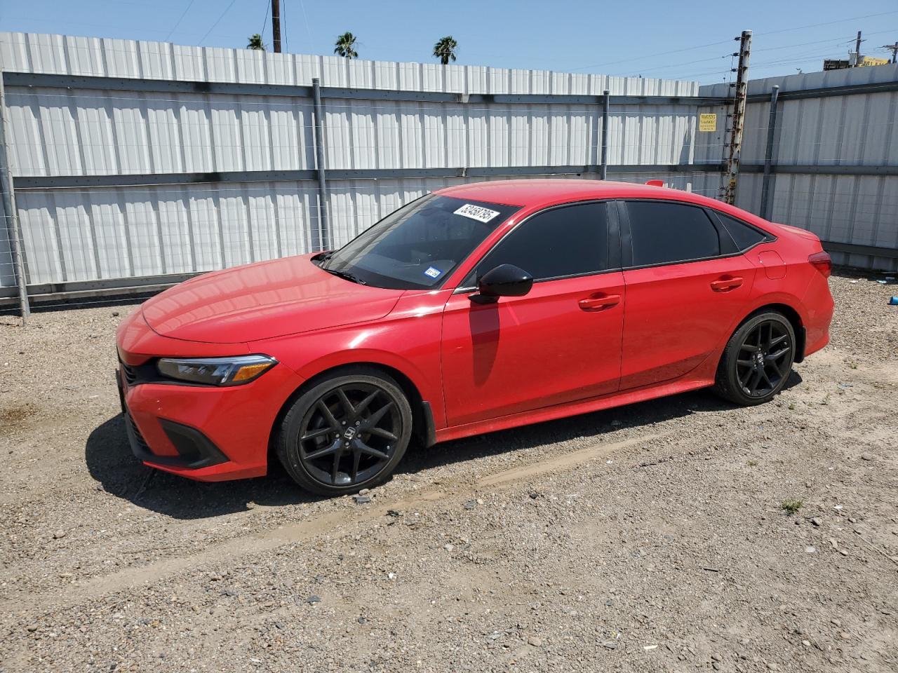 2022 Honda Civic Sport იყიდება Mercedes-ში, TX - Water/Flood