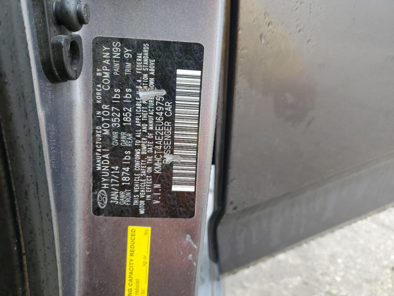 2014 Hyundai Accent Gls VIN: KMHCT4AE2EU649753 Lot: 55332565