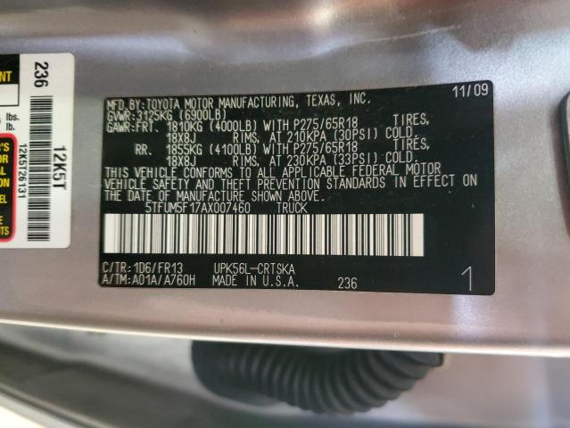 2010 TOYOTA TUNDRA DOUBLE CAB SR5