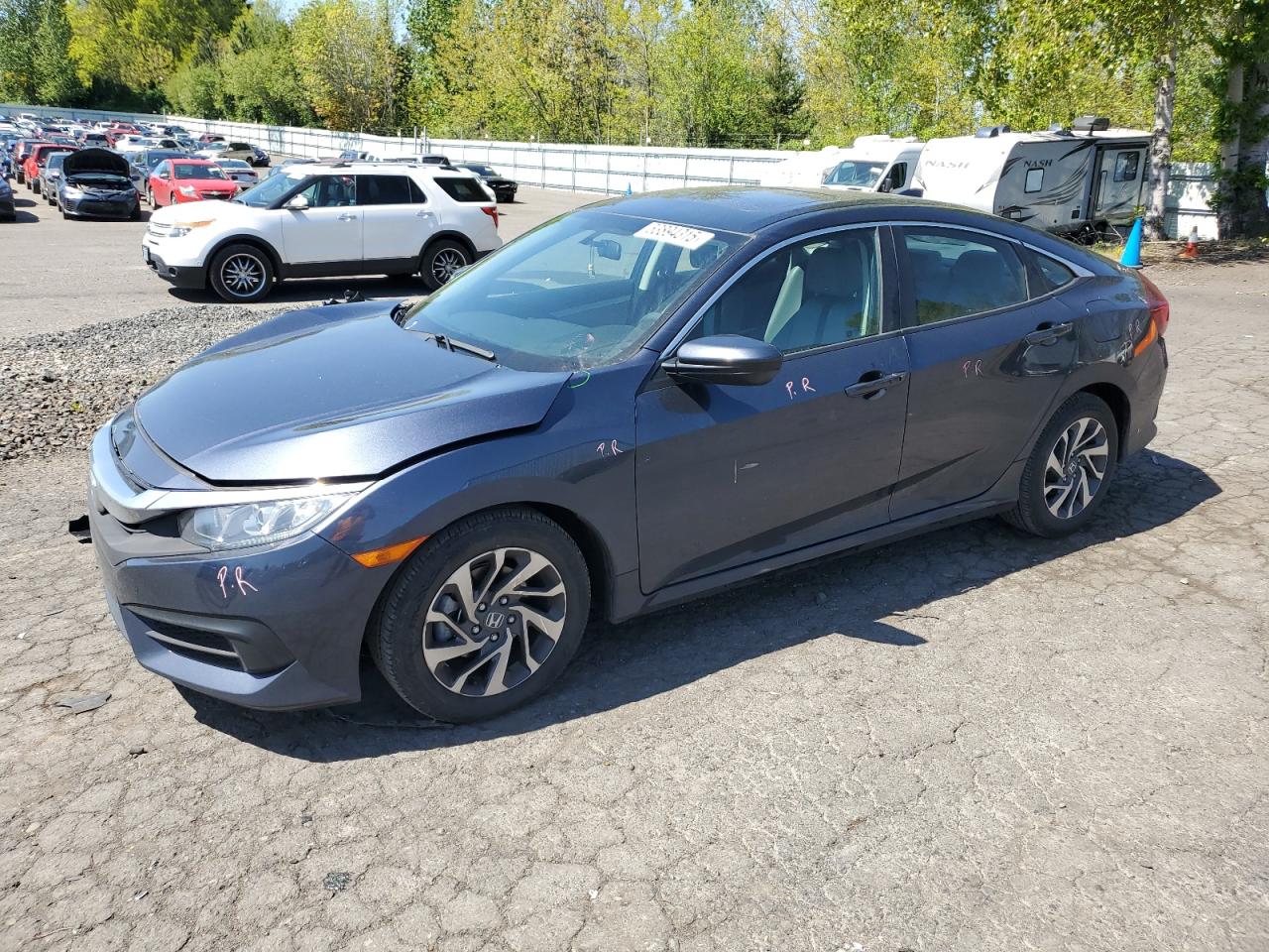 2018 Honda Civic Ex للبيع في Portland، OR - Side