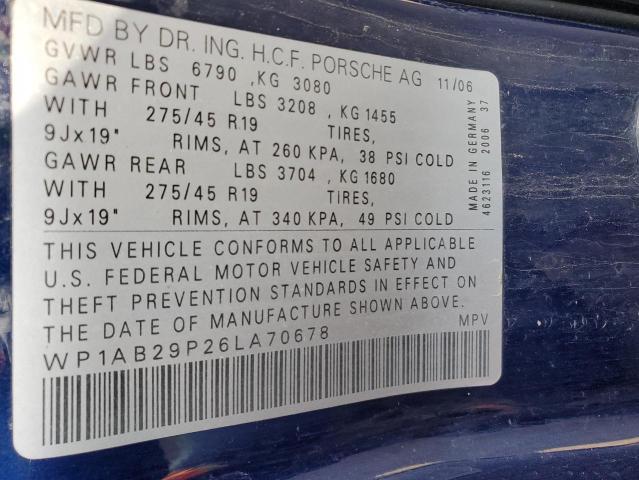 2006 PORSCHE CAYENNE S