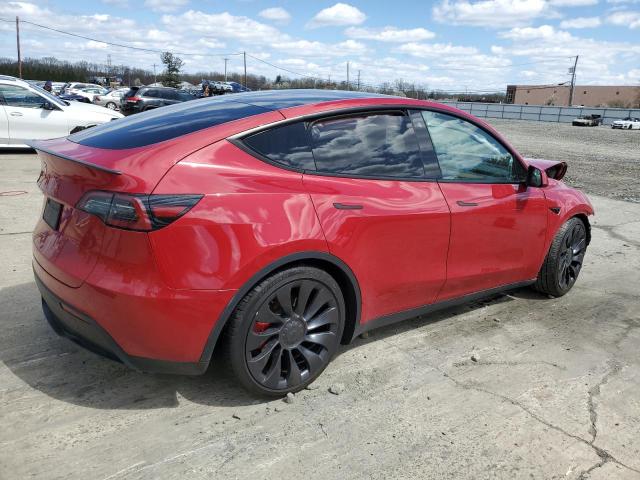  TESLA MODEL Y 2023 Czerwony